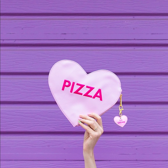 Studio DIY Handbags - Studio DIY Conversation Heart “Pizza” Clutch